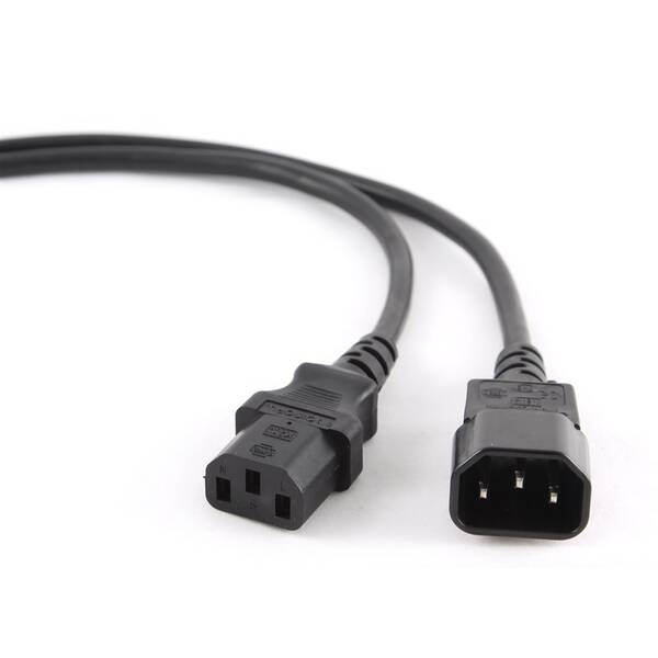 Kabel Gembird PC zdroj, 1,8m, prodlužovací černý

