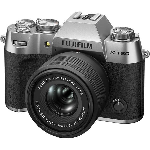 Digitální fotoaparát Fujifilm X-T50 + XC 15-45mm f/3.5-5.6 OIS PZ stříbrný

