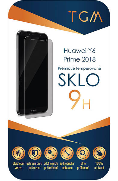 Tvrzené sklo TGM na Huawei Y6 Prime (2018) 

