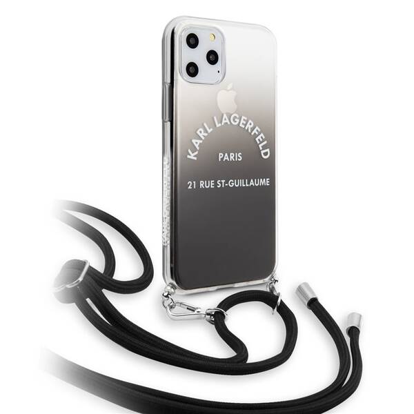 Kryt na mobil Karl Lagerfeld Gradient na Apple iPhone 11 černý


