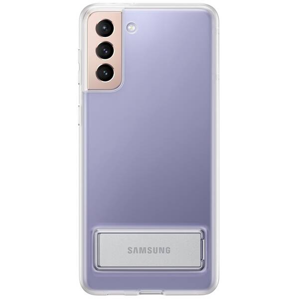 Kryt na mobil Samsung Clear Standing na Galaxy S21+ 5G průhledný

