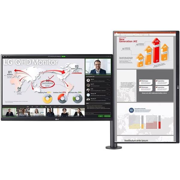 Monitor LG 27QP88DP-BS černá barva
