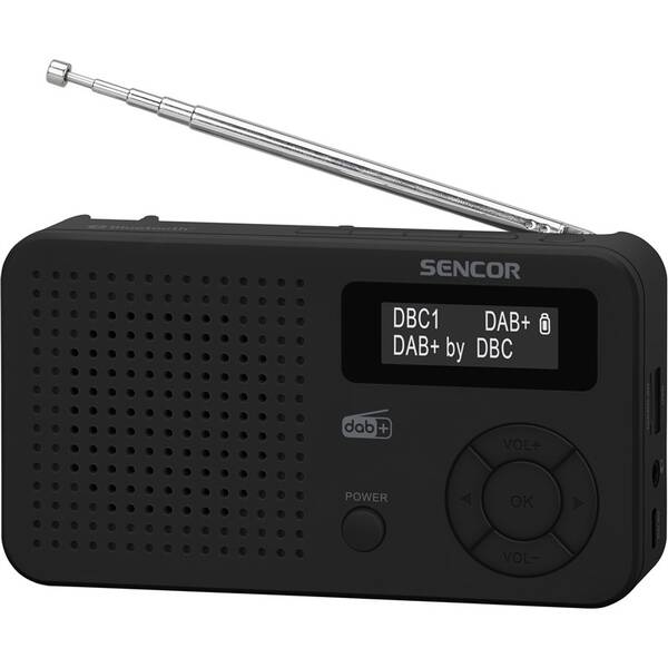 Radiopřijímač s DAB+ Sencor SRD 7210B černý

