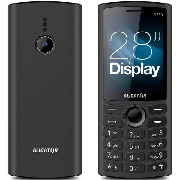 Mobilní telefon Aligator D880 Dual SIM černý

