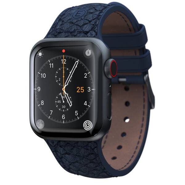 Řemínek Njord Vatn na Apple Watch 42/44/45/49mm modrý

