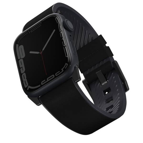 Řemínek Uniq Straden na Apple Watch 45/44/42mm černý


