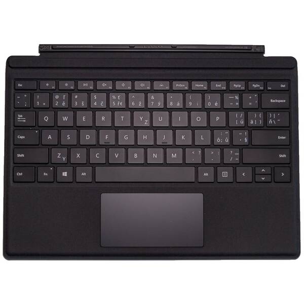Pouzdro na tablet s klávesnicí Microsoft Surface Pro Type Cover, CZ/SK (potisk) černé


