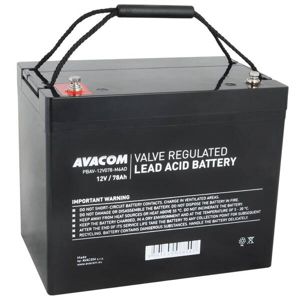 Olověný akumulátor Avacom 12V 78Ah M6 DeepCycle 
