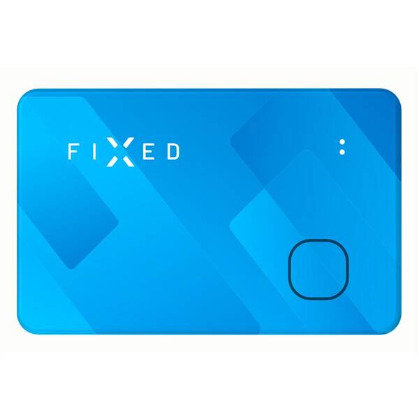 Lokátor FIXED Tag Card s podporou Find My, bezdrátové nabíjení modrý

