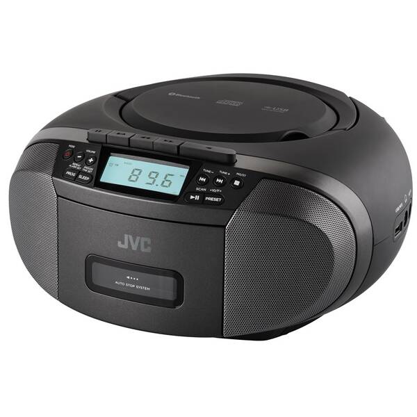 Radiomagnetofon s CD JVC RC-E444B černý

