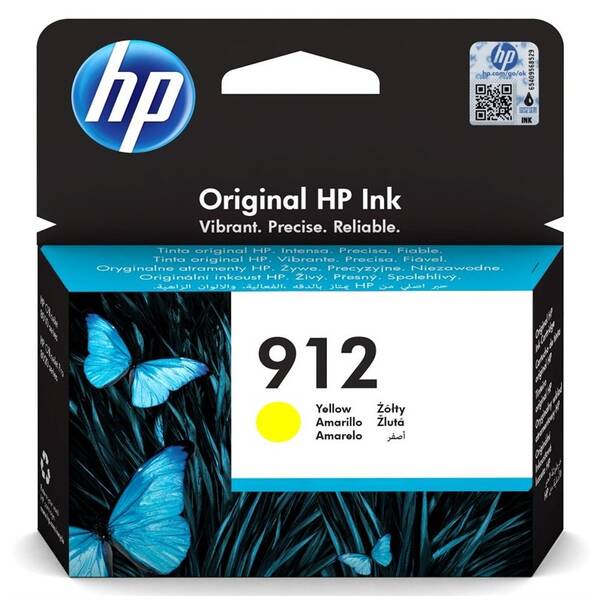 Inkoustová náplň HP 912, 315 stran žlutá

