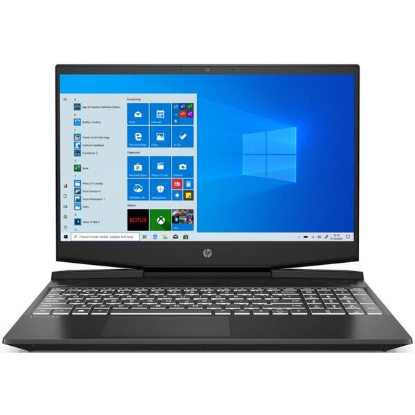 Notebook HP Gaming 15-dk0103nc černý/bílý

