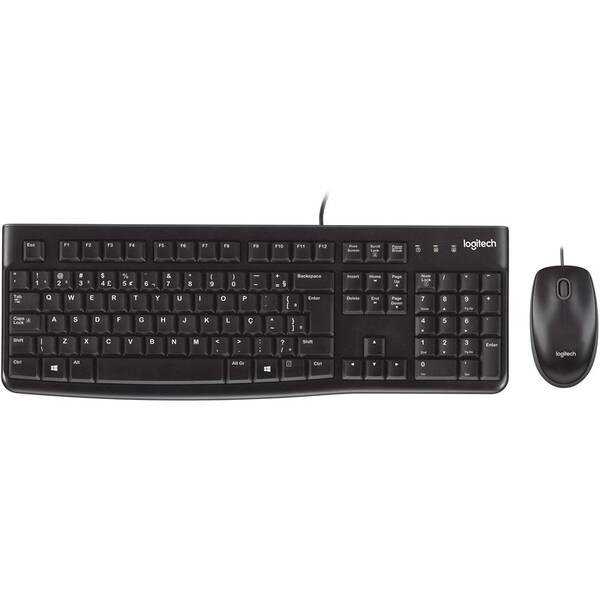 Klávesnice s myší Logitech MK120, CZ/SK černá

