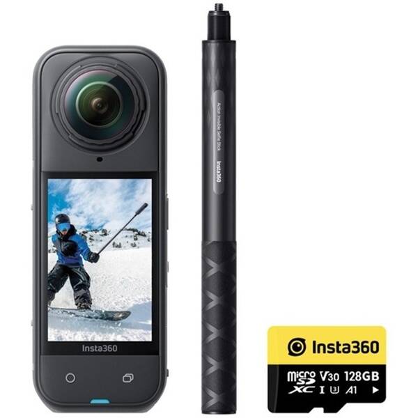 Outdoorová kamera Insta360 X5 Snowboard Bundle černá

