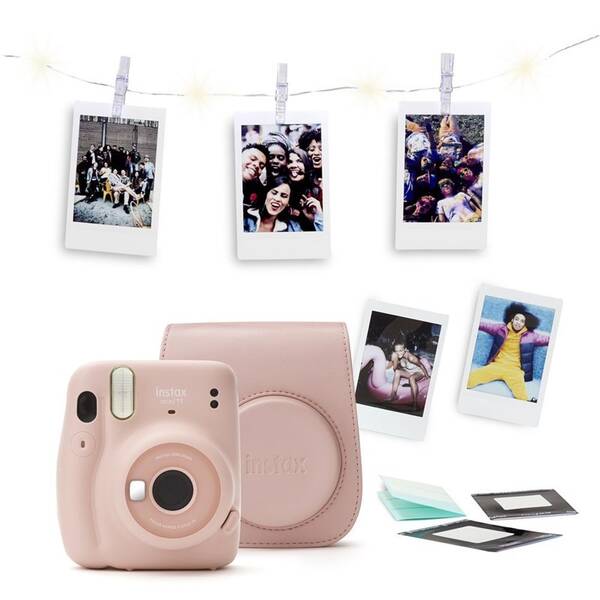 Instantní fotoaparát Fujifilm Instax mini 11 bundle růžový


