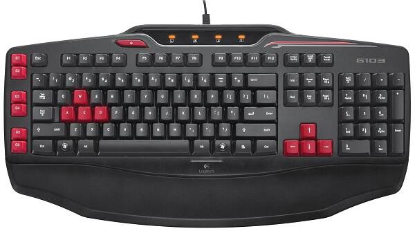 Klávesnice Logitech G103 US černý


