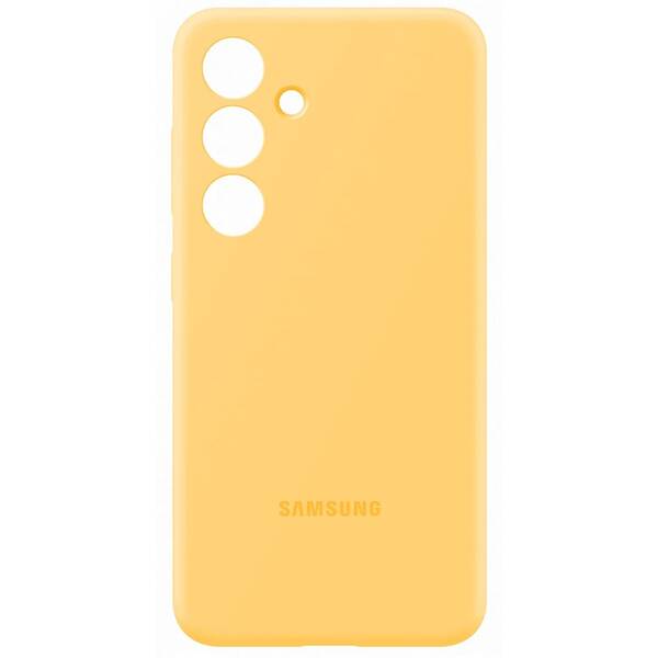 Kryt na mobil Samsung Silicone na Galaxy S24 žlutá barva
