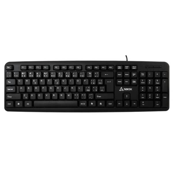 Klávesnice SBOX K-14, CZ/SK layout černá/šedá

