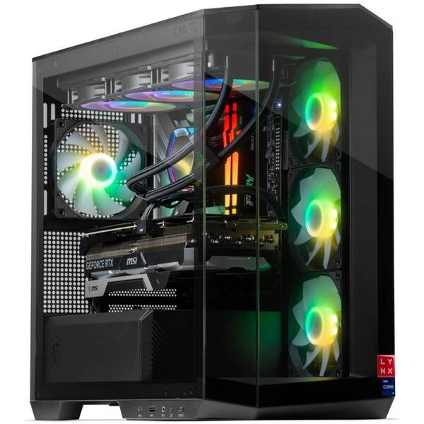Herní počítač Lynx Challenger + Norton 360 STANDARD 10 GB + VPN 1 uživatel/1 zařízení na 1 rok černý

