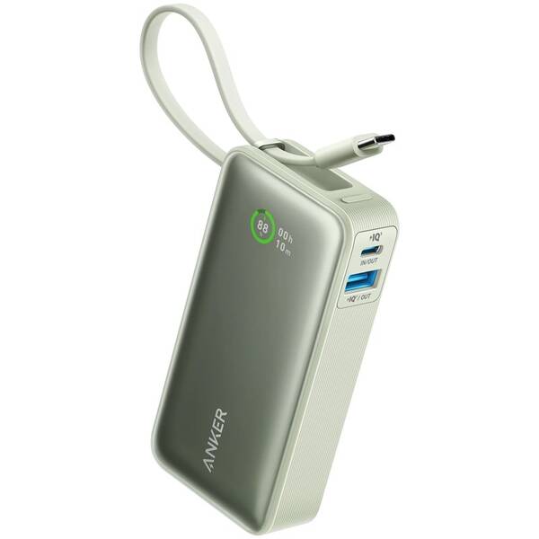 Powerbanka Anker Anker 545 10000mAh, 30W s kabelem USB-C zelená

