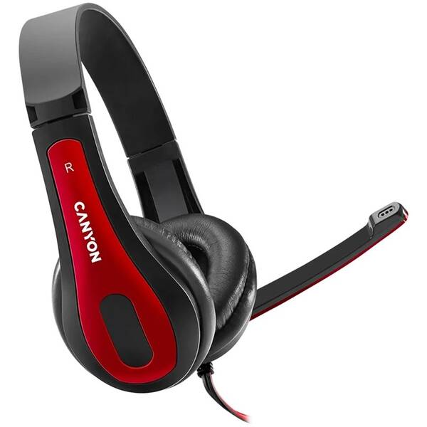 Headset Canyon HSC-1 černý/červený

