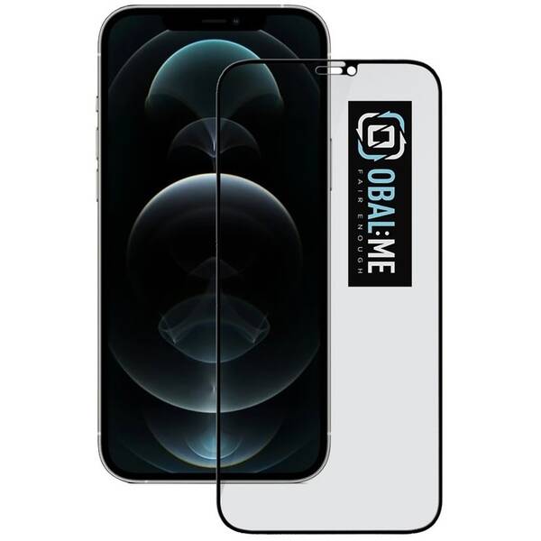 Tvrzené sklo Obal:Me Privacy 5D na Apple iPhone 12/12 Pro černé

