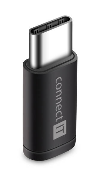 Redukce Connect IT Wirez Micro USB/USB-C černá

