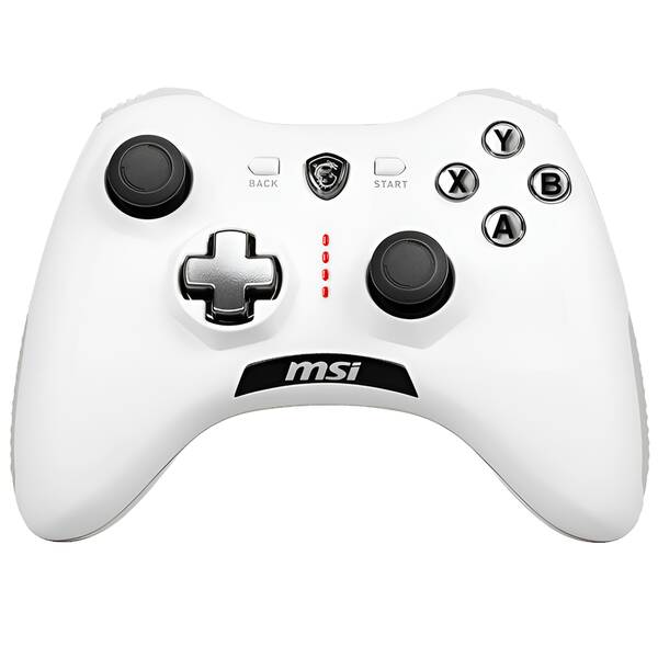 Gamepad MSI Force GC20 V2, drátový, pro PC, PS3, Android bílý

