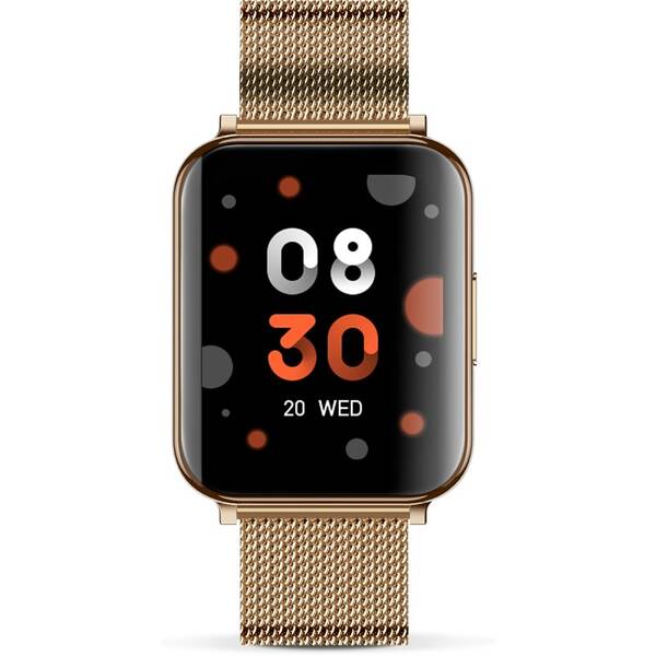 Chytré hodinky Aligator Watch Life, 3x řemínek zlaté

