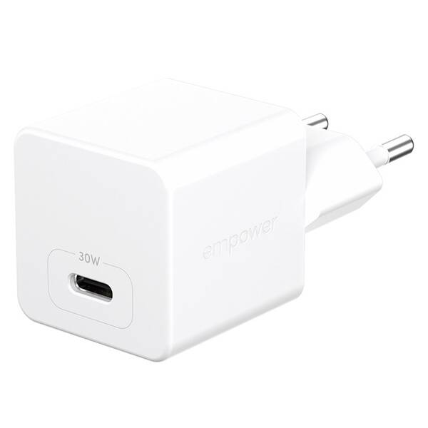 Nabíječka do sítě PanzerGlass empower Turbo GaN 30 W, 1x USB-C bílá

