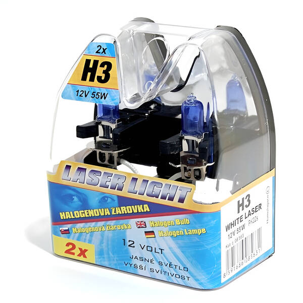 Autožárovka Compass 12 V H3 55W WHITE LASER (2 ks) 

