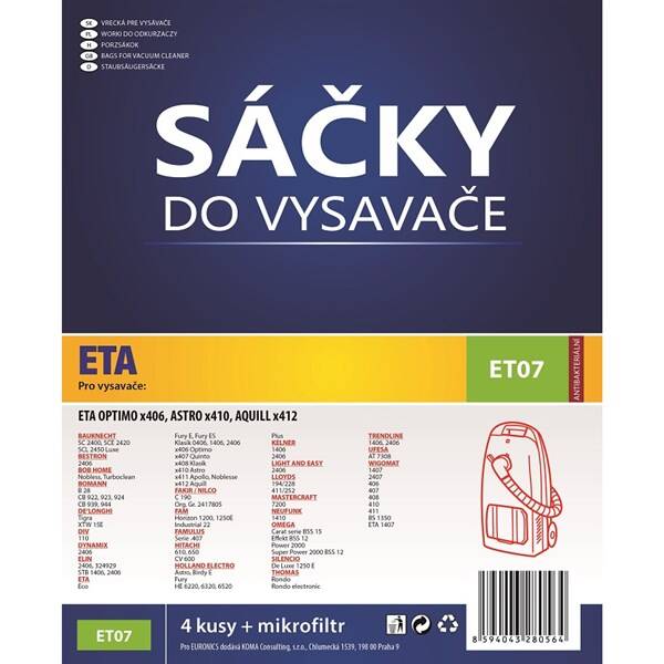 Sáčky do vysavače Koma ET07 

