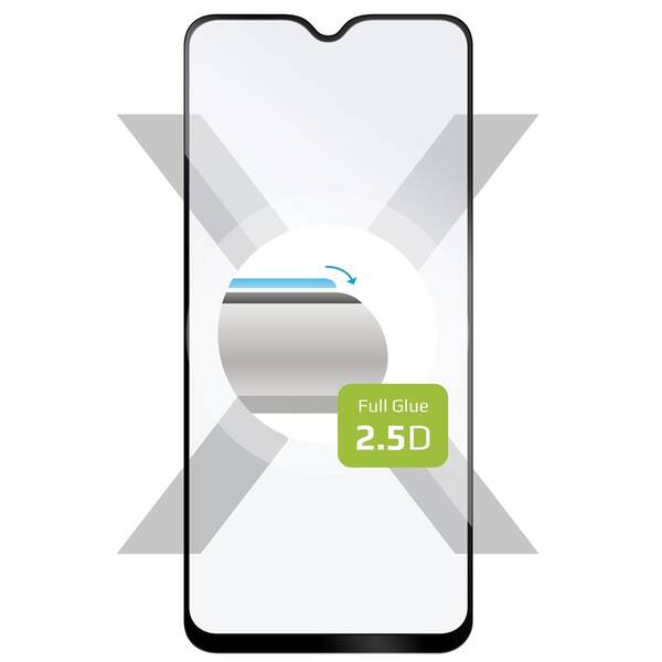 Tvrzené sklo FIXED Full-Cover na Xiaomi Redmi 9T černé

