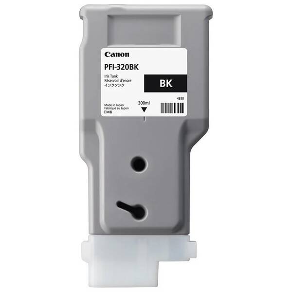 Inkoustová náplň Canon PFI-320BK, 300 ml černá

