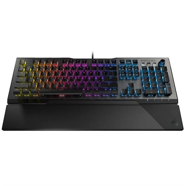 Klávesnice Roccat Vulcan 120 AIMO, Titan Switch Tactile, RGB,US černá/stříbrná

