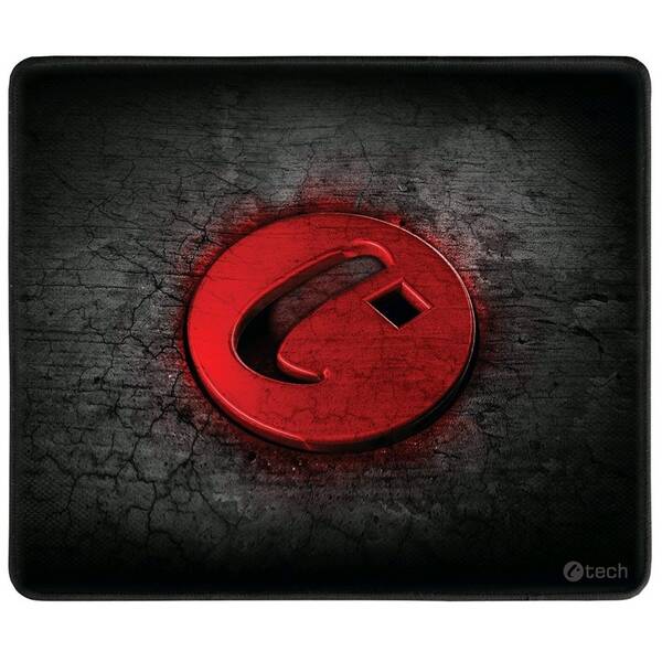 Podložka pod myš C-Tech GMP-02M, gamming, 32×27 cm černá/červená

