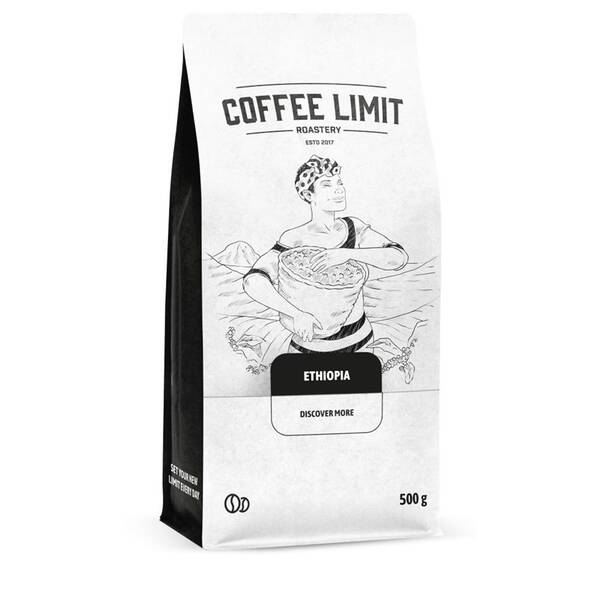 Káva zrnková COFFEE LIMIT Coffee Limit Etiophia Sidamo 500 g 

