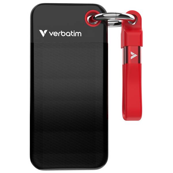 SSD externí Verbatim Pocket 2TB černý/červený


