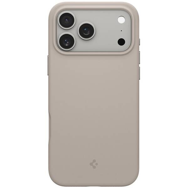 Kryt na mobil Spigen Silicone Fit MagSafe na Apple iPhone 17 Pro béžový

