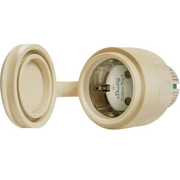 Chytrá zásuvka Shelly Plug S MTR Gen3 IP44 12A smart outdoor béžová

