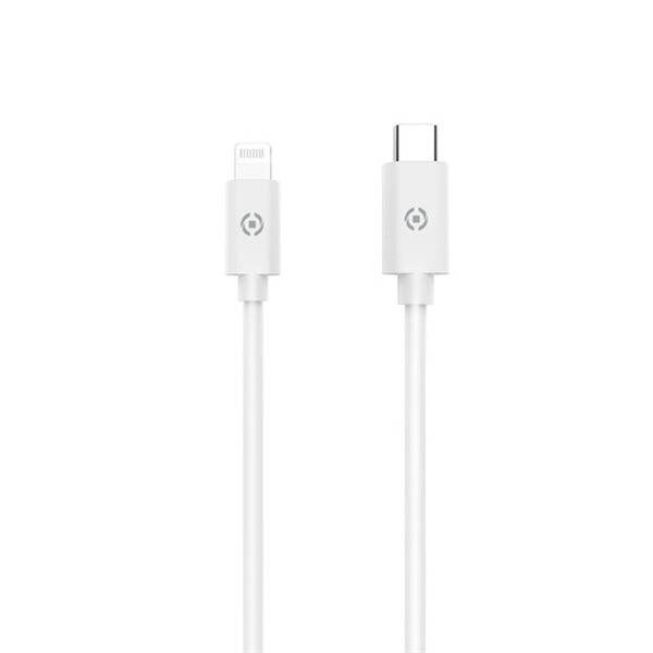 Kabel Celly Kabel USB-C/MFi, 60 W, 1 m bílý

