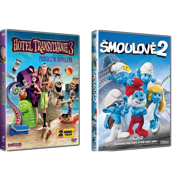 DVD BONTONFILM Hotel Transylvánie 3 (1+1 Šmoulové 2) 

