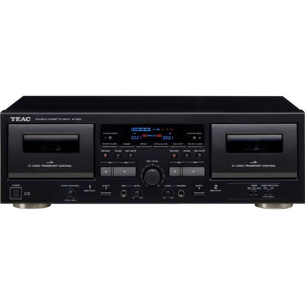 Kazetový přehrávač Teac W-1200 černý

