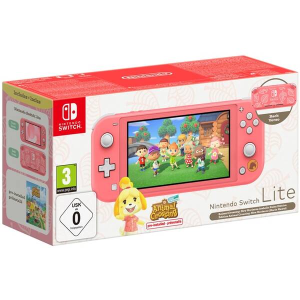 Herní konzole Nintendo Lite Coral + ACNH bundle 

