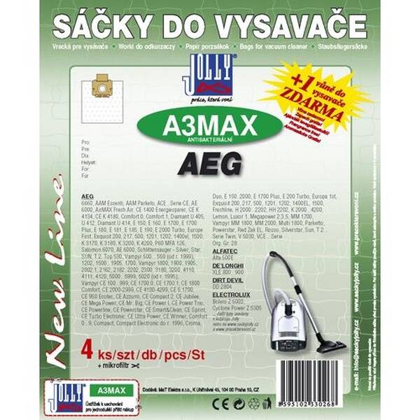 Sáčky do vysavače Jolly MAX A 3 (4 ks) 

