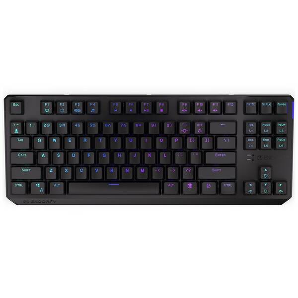Klávesnice ENDORFY Thock TKL Wireless Red switche, US layout, RGB černá

