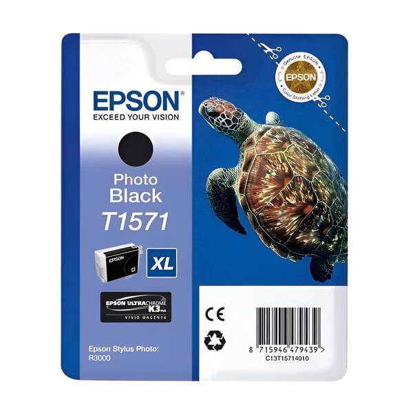 Inkoustová náplň Epson T1571, 25,9 ml černá

