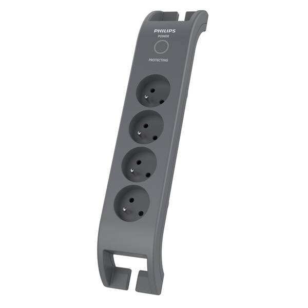 Přepěťová ochrana Philips SPN3140A/60 4x zásuvka, 2m šedá

