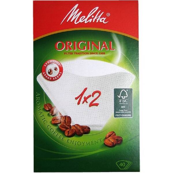 Filtr Melitta 1x2/40 bílé 

