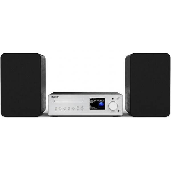 Mikrosystém Maxxo MS100W stříbrný

